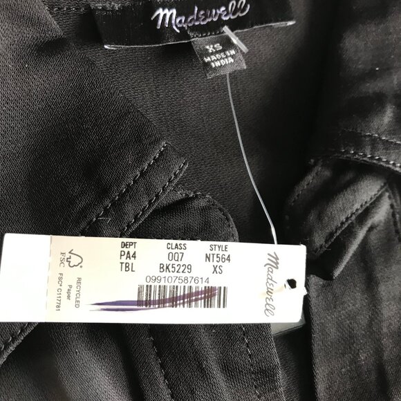 Madewell Sammy Utility Button-Front Mini Dress XS - Picture 15 of 16